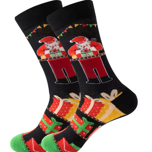 Step out in style and make a statement with our Christmas Santa Presents Socks - available in size AU 7-11. Crafted from polyester and cotton, these socks not only offer supreme comfort but also boast a beautiful and vibrant design. The perfect gift for someone special or a treat for yourself, order your pair now! www.moralepatches.com.au