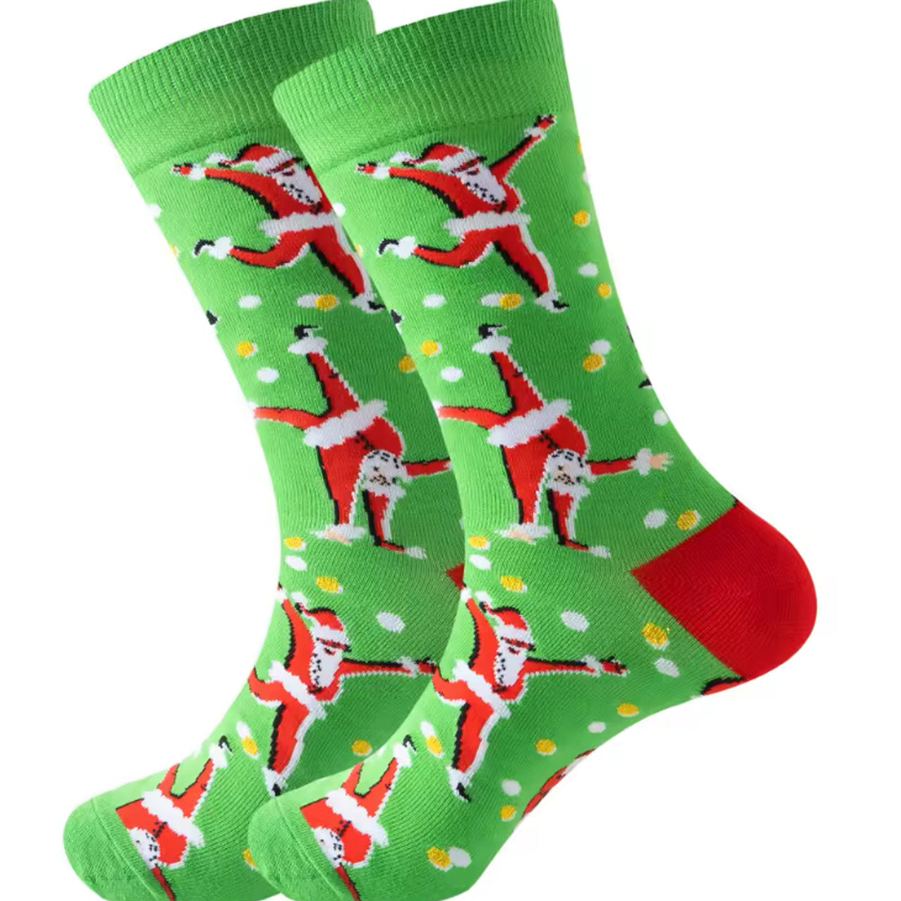 Step out in style and make a statement with our Christmas Santa Light Green Socks - available in size AU 7-11. Crafted from polyester and cotton, these socks not only offer supreme comfort but also boast a beautiful and vibrant design. The perfect gift for someone special or a treat for yourself, order your pair now! www.moralepatches.com.au