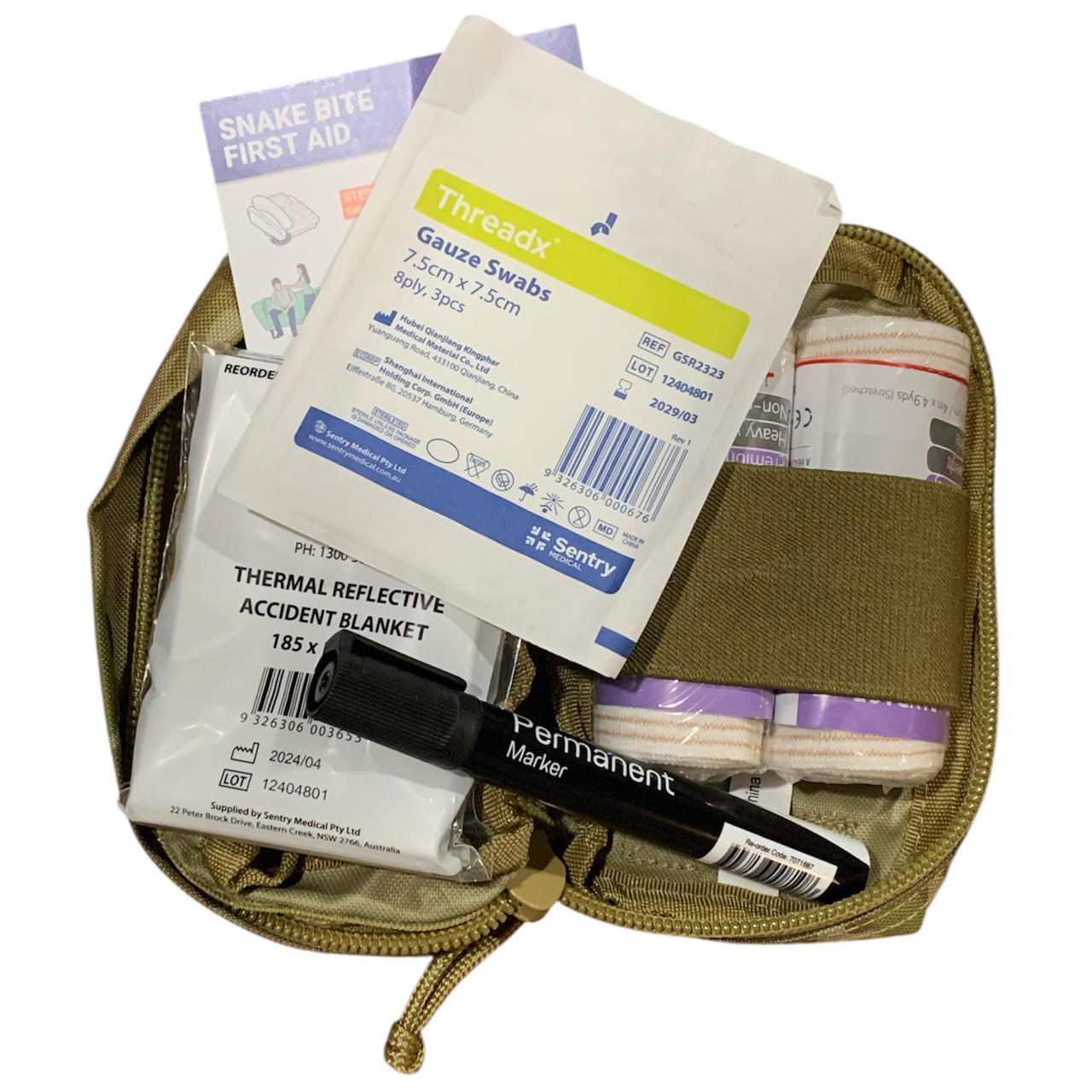 This Premium Snake Bite Kit is a must-have for anyone who values safety and preparedness. It includes all the necessary first aid supplies to effectively aid someone who has been bitten by a snake. www.moralepatches.com.au