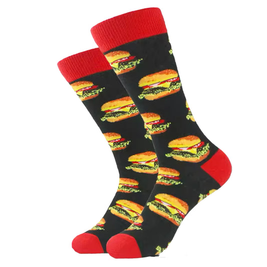 Step out in style and make a statement with our Burger Black Socks - available in size EUR 35-44. Crafted from polyester and cotton, these socks not only offer supreme comfort but also boast a beautiful and vibrant design. The perfect gift for someone special or a treat for yourself, order your pair now! www.moralepatches.com.au