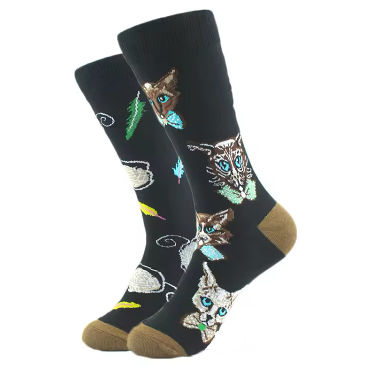 Step out in style and make a statement with our Cats With Bowties Socks - available in size EUR 35-44. Crafted from polyester and cotton, these socks not only offer supreme comfort but also boast a beautiful and vibrant design. The perfect gift for someone special or a treat for yourself, order your pair now! www.moralepatches.com.au