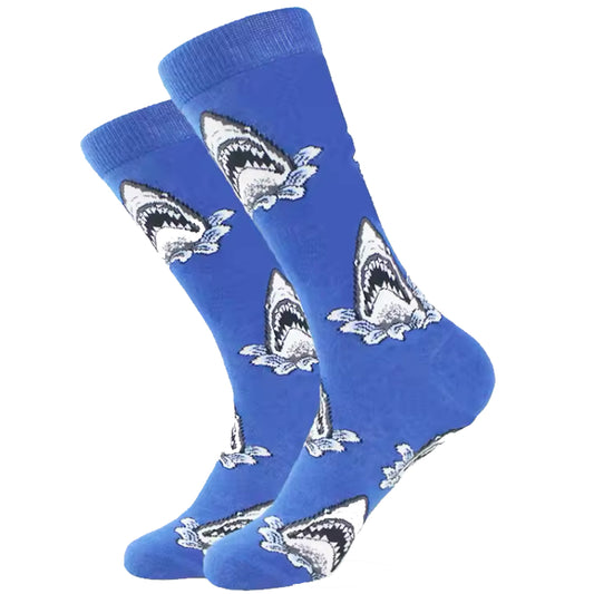 Step out in style and make a statement with our Shark Blue Socks - available in size EUR 35-44. Crafted from polyester and cotton, these socks not only offer supreme comfort but also boast a beautiful and vibrant design. The perfect gift for someone special or a treat for yourself, order your pair now! www.moralepatches.com.au