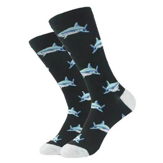 Step out in style and make a statement with our Shark Swimming Socks - available in size EUR 35-44. Crafted from polyester and cotton, these socks not only offer supreme comfort but also boast a beautiful and vibrant design. The perfect gift for someone special or a treat for yourself, order your pair now! www.moralepatches.com.au