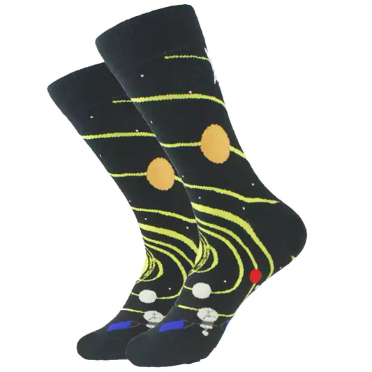 Step out in style and make a statement with our Space Socks - available in size EUR 35-44. Crafted from polyester and cotton, these socks not only offer supreme comfort but also boast a beautiful and vibrant design. The perfect gift for someone special or a treat for yourself, order your pair now! www.moralepatches.com.au