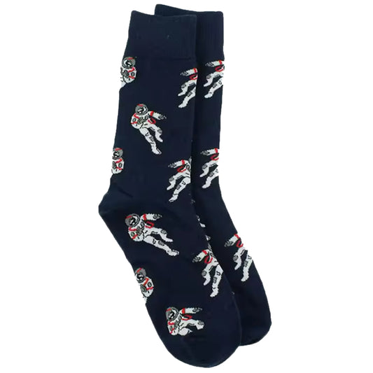 Step out in style and make a statement with our Spaceman Socks - available in size EUR 35-44. Crafted from polyester and cotton, these socks not only offer supreme comfort but also boast a beautiful and vibrant design. The perfect gift for someone special or a treat for yourself, order your pair now! www.moralepatches.com.au