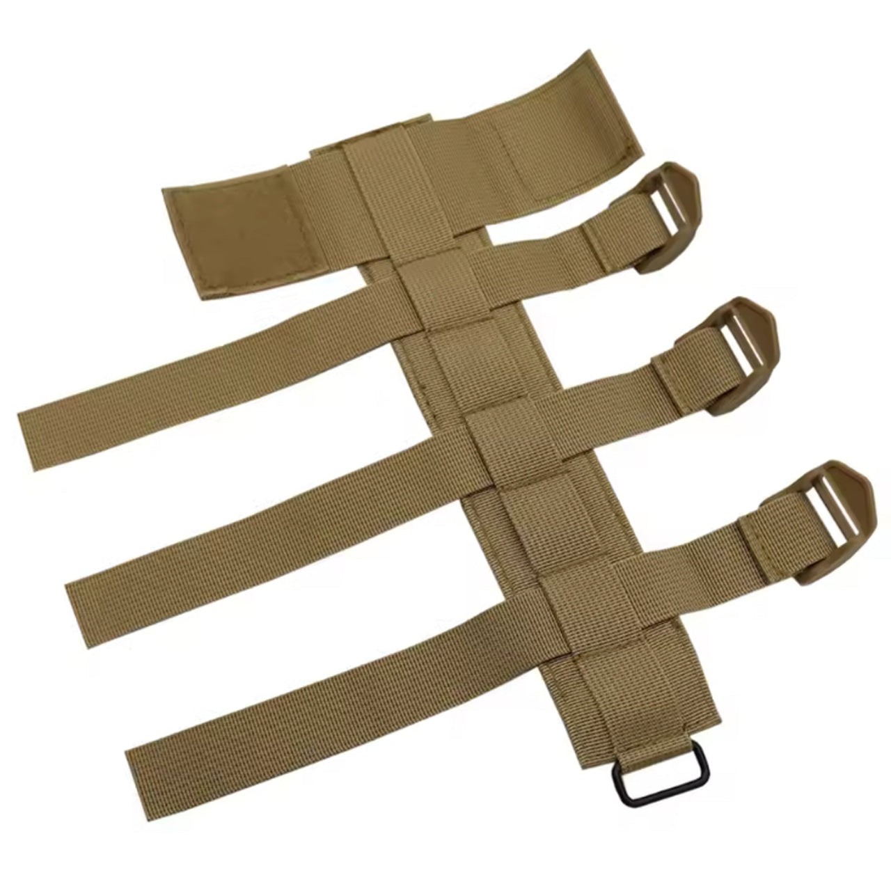 Elevate your backpack's functionality with our knife MOLLE attachment, designed to securely attach larger knives with scabbards. A must-have for any survival gear, this attachment measures 26cm long and can accommodate the majority of larger knives. www.moralepatches.com.au