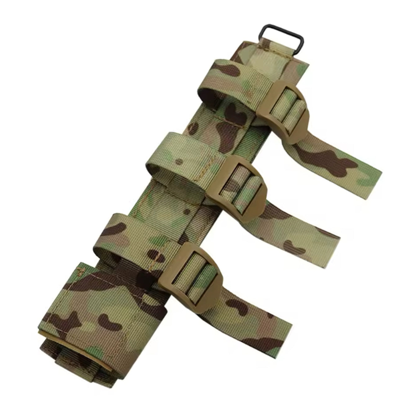 Elevate your backpack's functionality with our knife MOLLE attachment, designed to securely attach larger knives with scabbards. A must-have for any survival gear, this attachment measures 26cm long and can accommodate the majority of larger knives. www.moralepatches.com.au