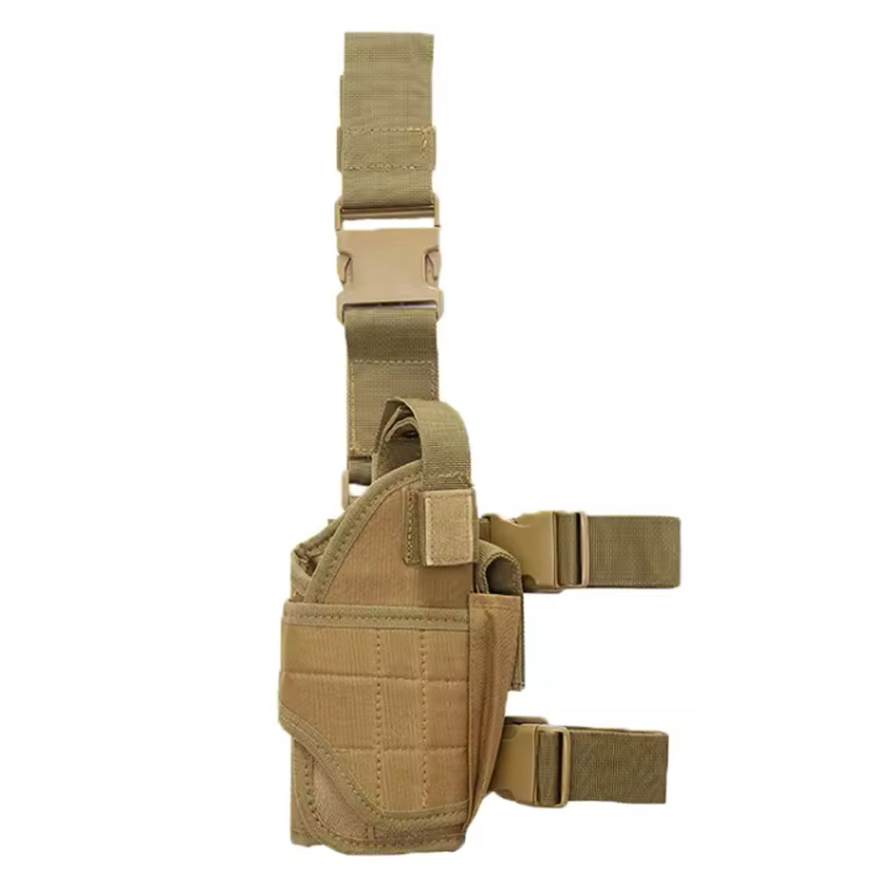 Adjustable Drop Leg Tactical Holster has been designed to fit the needs of any tactical, public safety, or military professional. The fully adjustable thigh holster will fit most full-frame semi-automatic pistols. www.moralepatches.com.au