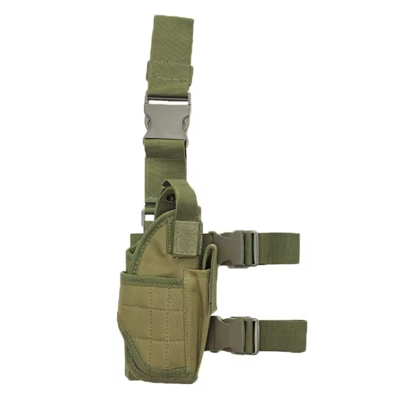 Adjustable Drop Leg Tactical Holster has been designed to fit the needs of any tactical, public safety, or military professional. The fully adjustable thigh holster will fit most full-frame semi-automatic pistols. www.moralepatches.com.au