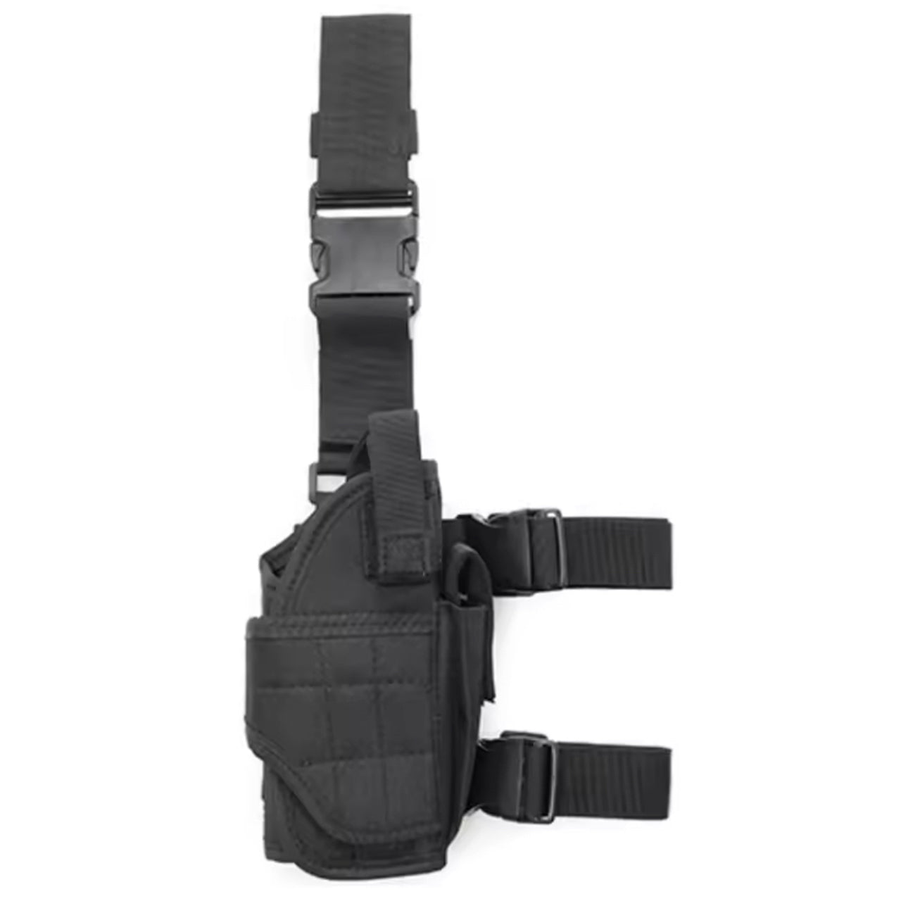 Adjustable Drop Leg Tactical Holster has been designed to fit the needs of any tactical, public safety, or military professional. The fully adjustable thigh holster will fit most full-frame semi-automatic pistols. www.moralepatches.com.au