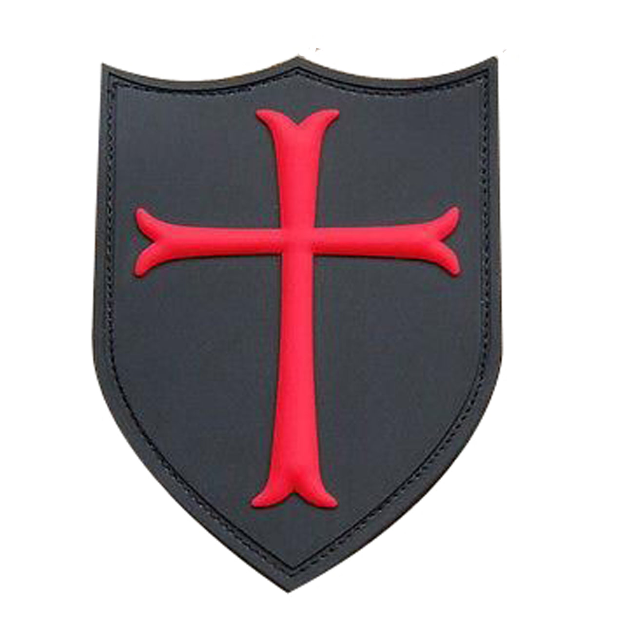 Knights Templar Crusaders Cross PVC Patch, Velcro backed Badge. Great for attaching to your field gear, jackets, shirts, pants, jeans, hats or even create your own patch board. www.moralepatches.com.au