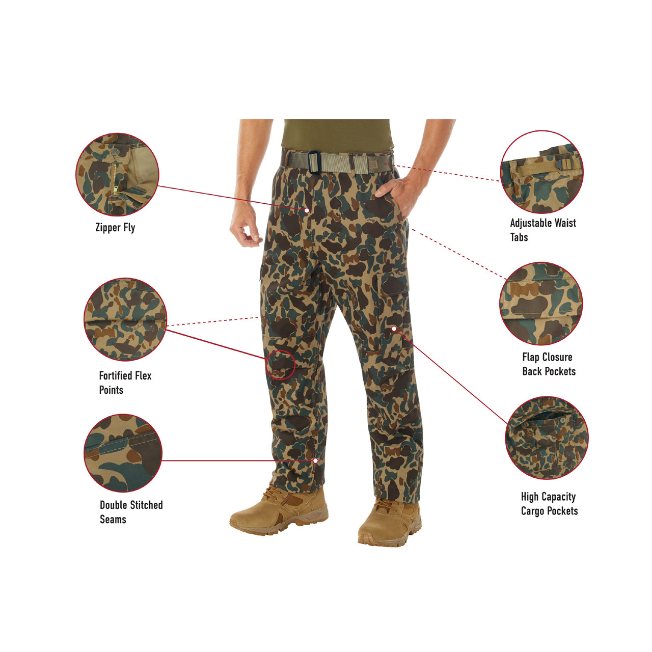 In collaboration with Bear Archery, the revered Fred Bear camouflage pattern comes to life through Rothco’s legendary outdoor apparel and gear, including our Tactical BDU Pants. Each item in the Fred Bear Camouflage collection has been crafted using the iconic Fred Bear camo pattern. www.moralepatches.com.au