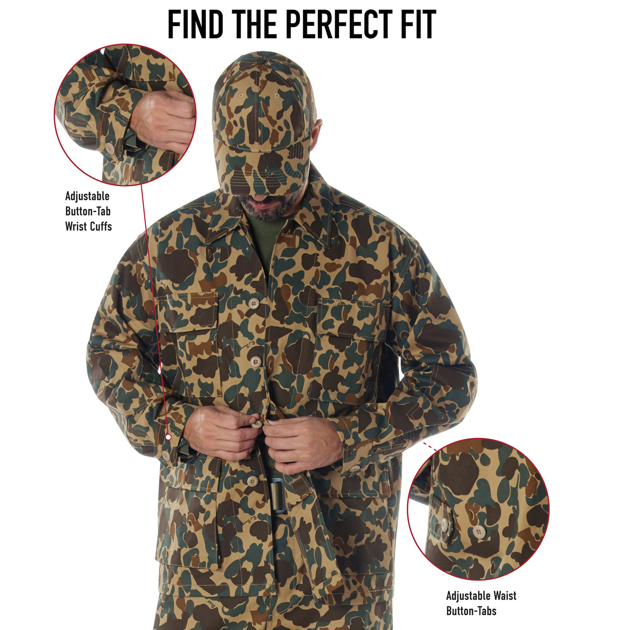 In collaboration with Bear Archery, the revered Fred Bear camouflage pattern comes to life through Rothco’s legendary outdoor apparel and gear, including our BDU Shirt. Each item in the Fred Bear Camouflage collection has been crafted using the iconic Fred Bear camo pattern. www.moralepatches.com.au