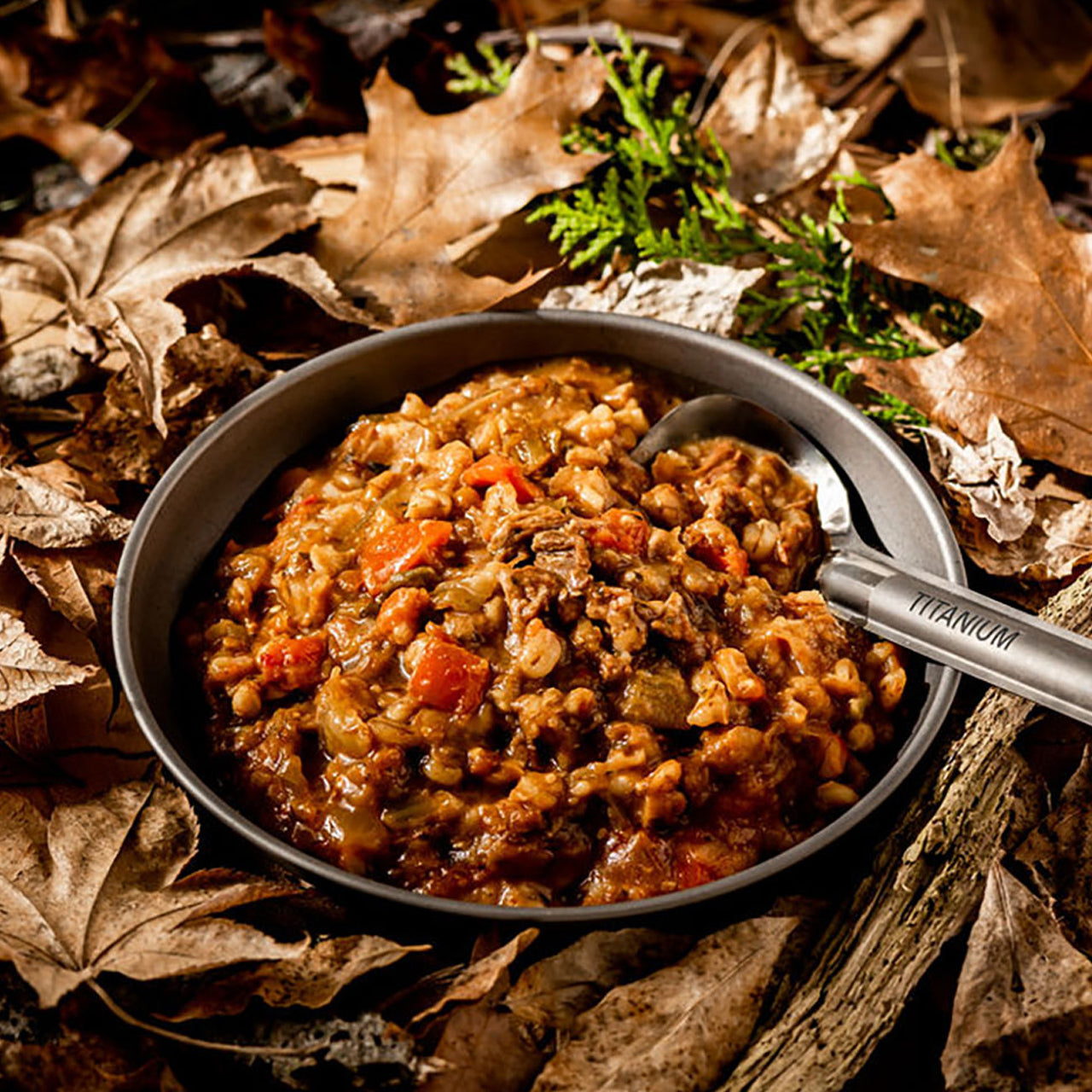 Diced Australian lamb &amp; hearty vegetables, combined with silky pearl barley.

This is a COMPLETE meal with both protein and carbohydrates.
www.moralepatches.com.au