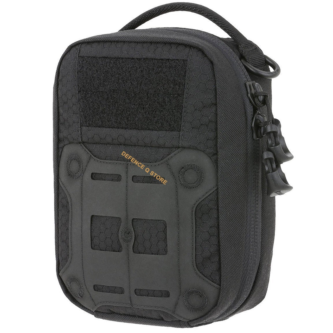 The FRP First Response Pouch is an updated interpretation of the traditional blow-out medical pouch. It has an interior paracord adjuster used to set the angle of opening for the main compartment. The inside is equipped with elastic straps and pockets for organizing first aid essentials. www.moralepatches.com.au