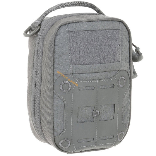 The FRP First Response Pouch is an updated interpretation of the traditional blow-out medical pouch. It has an interior paracord adjuster used to set the angle of opening for the main compartment. The inside is equipped with elastic straps and pockets for organizing first aid essentials. www.moralepatches.com.au