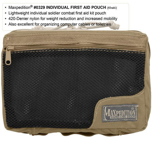 Lightweight individual soldier combat first aid kit pouch Also excellent for organizing computer cables or toiletries Clamshell opening main compartment Internal mesh and see-thru plastic organizers External zippered mesh pocket Integral carry handle MOLLE compatible www.moralepatches.com.au