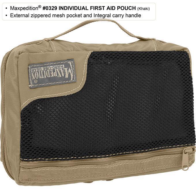 Lightweight individual soldier combat first aid kit pouch Also excellent for organizing computer cables or toiletries Clamshell opening main compartment Internal mesh and see-thru plastic organizers External zippered mesh pocket Integral carry handle MOLLE compatible www.moralepatches.com.au