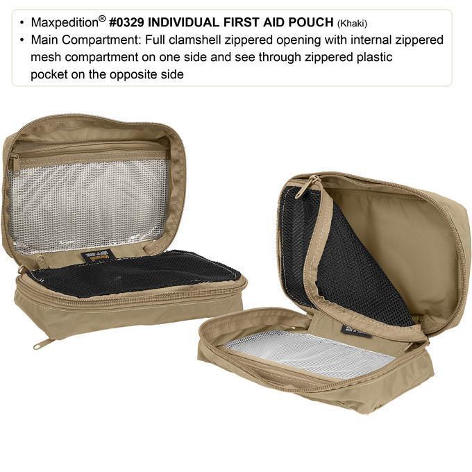 Lightweight individual soldier combat first aid kit pouch Also excellent for organizing computer cables or toiletries Clamshell opening main compartment Internal mesh and see-thru plastic organizers External zippered mesh pocket Integral carry handle MOLLE compatible www.moralepatches.com.au