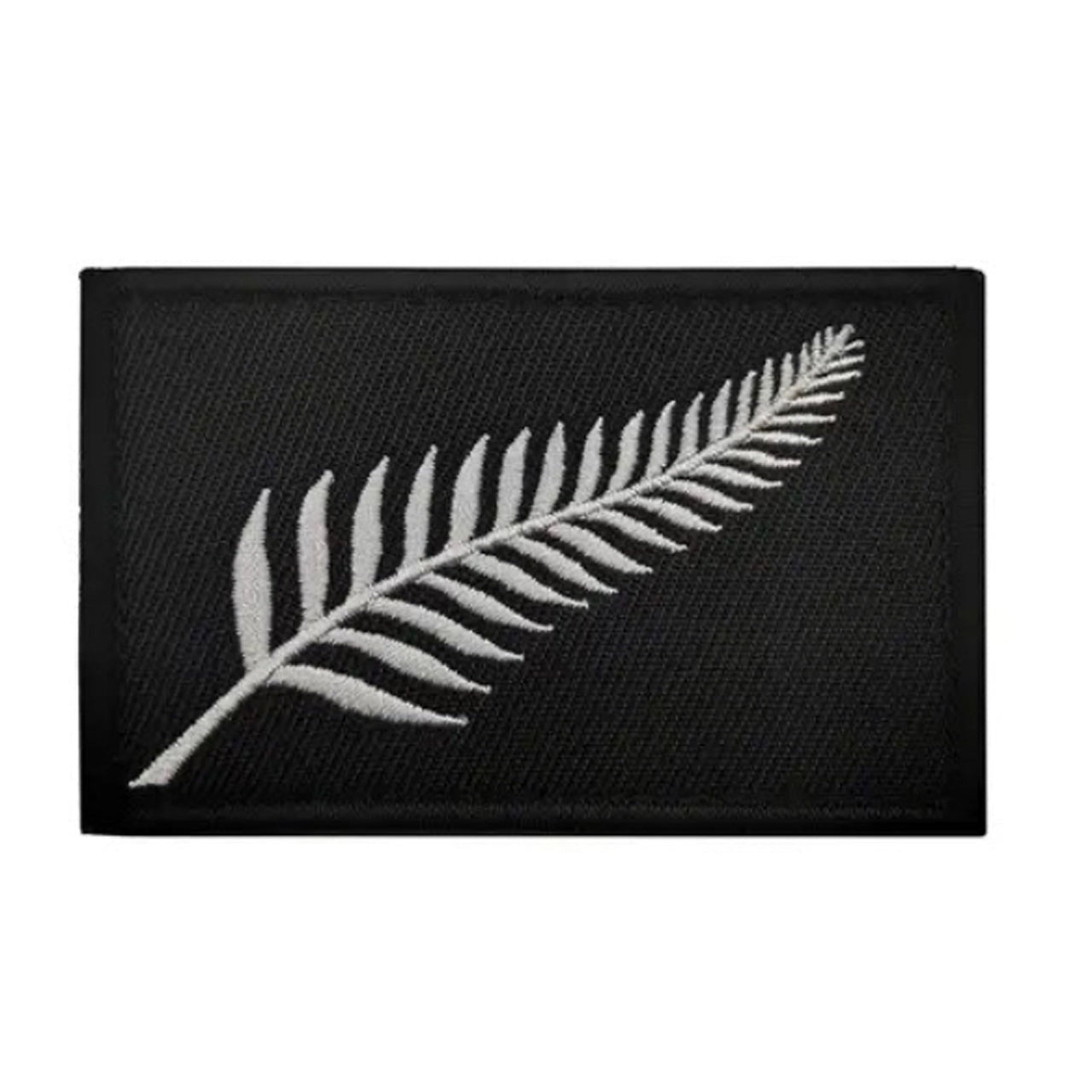 New Zealand Fern Iron On Patch. Great for attaching to your jackets, shirts, pants, jeans, hats.  Size: 7.5x5.5cm www.moralepatches.com.au