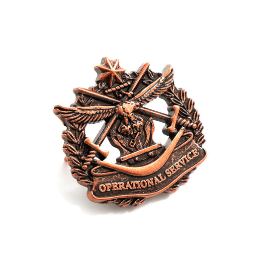 This replica of the Operational Service badge is a must-have for any collector or individual looking to add a touch of distinction to their lapel. www.moralepatches.com.au