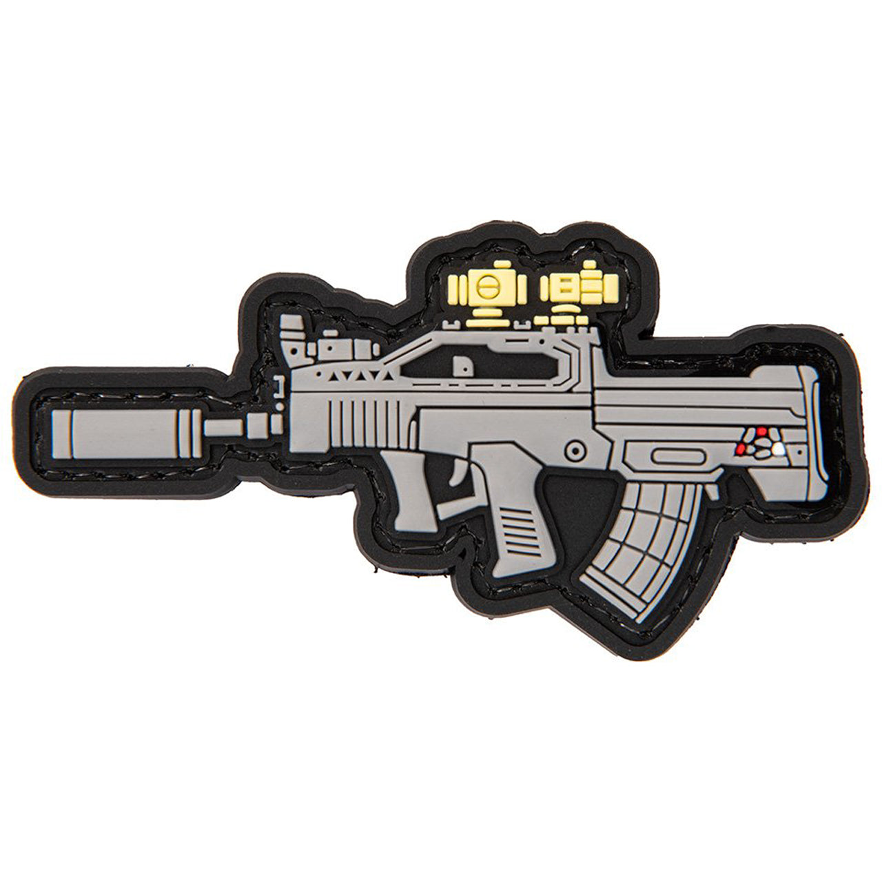 3D QBZ-95 Tactical PVC Patch, Velcro backed Badge. Great for attaching to your field gear, jackets, shirts, pants, jeans, hats or even create your own patch board. Size: 8.2x4.3cm