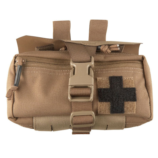 The Platatac HW Tear Away Med Pouch Horizontal (TAMPH) now features Blue Force Gear Ultracomp laminate, the pouch is an ambidextrous, horizontally mountable, compact, well laid out solution to store your individual ;first aid kit (IFAK) www.moralepatches.com.au