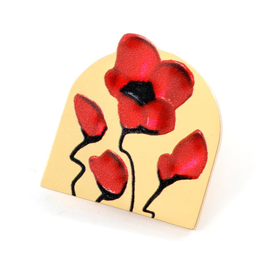 This sensational MagnaBadge™ features a beautifully detailed poppy to show your support and remember. Featuring a unique Poppy Mpressions design, this stunning MagnaBadge™ is a perfect addition to any lapel or growing collection www.moralepatches.com.au