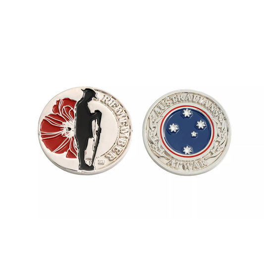 Introducing the Poppy Remember Penny - a touching tribute to the brave sacrifices of our soldiers. This limited edition coin is a must-have for collectors or those wanting to commemorate the service of Australia's men and women in uniform. www.moralepatches.com.au