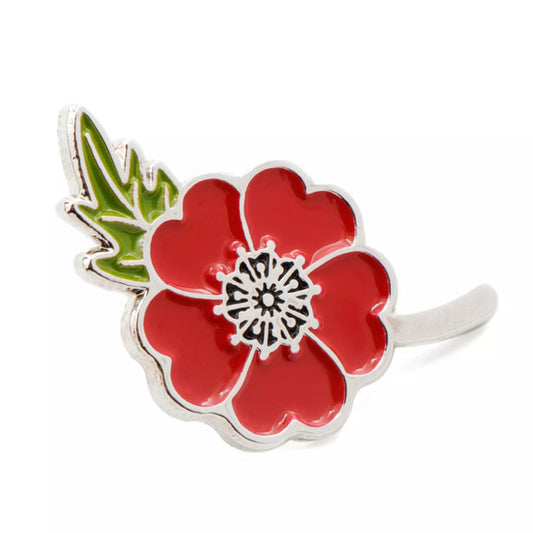 The Poppy Stem Lapel Pin is a perfect blend of stunning design and deep symbolism. This piece is an incredible accessory that complements any attire, from casual to formal. www.moralepatches.com.au