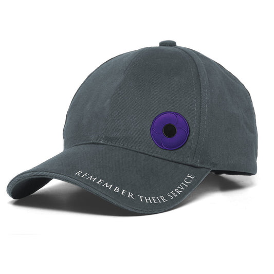 The Purple Poppy Cap is a stylish and meaningful accessory that supports our service animals. Made from enzyme washed heavy brushed cotton, this cap features an embroidered design on the front and peak. www.moralepatches.com.au