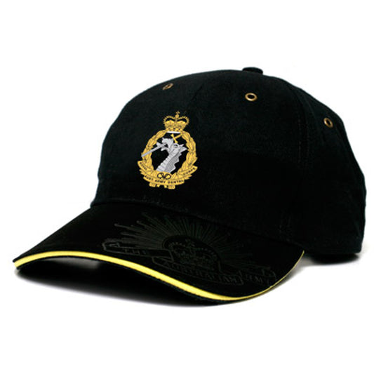 This classically designed Royal Australian Army Dental Corps (RAADC) cap is expertly crafted from heavy brushed cotton for timeless style and long-lasting protection. Embroidered with the RAADC crest on the front, the cap features the Rising Sun Badge embossed on the peak www.moralepatches.com.au