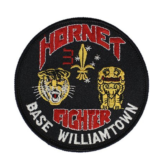 This patch features the iconic Tiger head of the 2nd Operational Conversion Unit, along with the No 77 Squadron's Lion emblem, nicknamed the "grumpy monkey". The number 3 is a nod to the A3-3, the first Australian variant. Measuring at 88 x 93 mm, this woven cloth patch is a must-have for any passionate collector. www.moralepatches.com.au