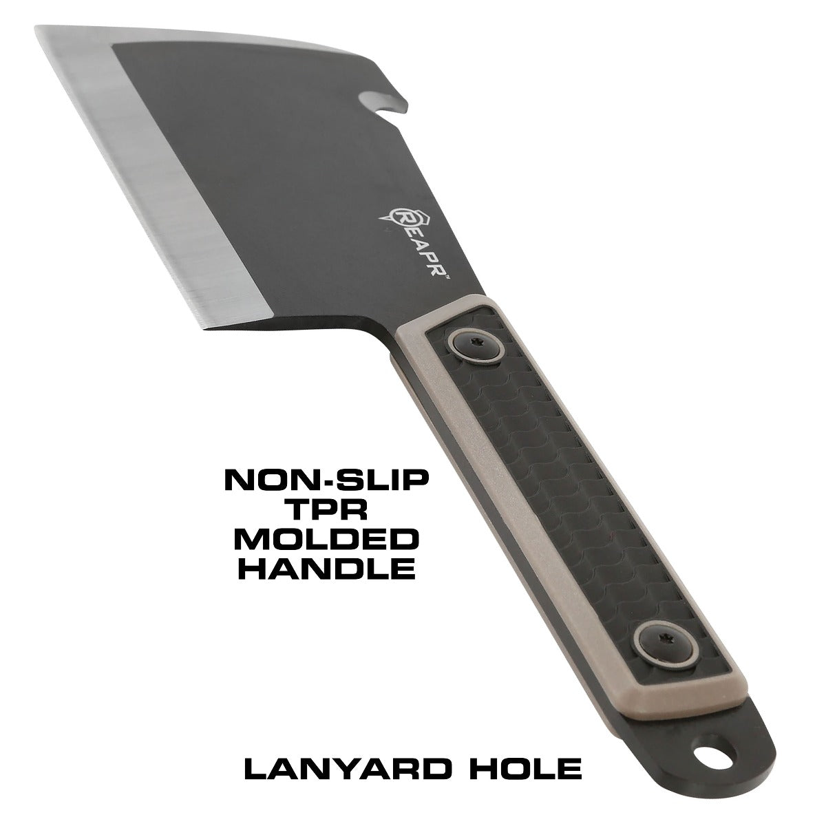 Look no further for the most versatile in fixed blade knives. The Reapr Versa CLEAVR cleaver knife perfect for almost any use. Take it on the trail and use it as a mini axe or machete to help clear brush. Take it camping to help whittle wood for the fire or rip rope. www.moralepatches.com.au