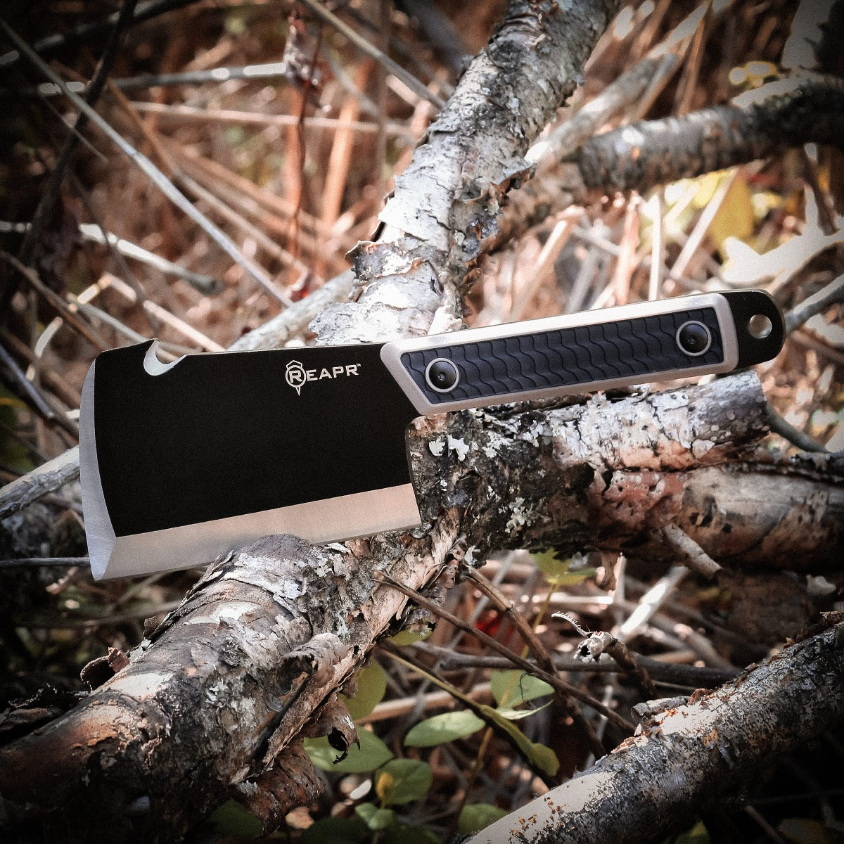 Look no further for the most versatile in fixed blade knives. The Reapr Versa CLEAVR cleaver knife perfect for almost any use. Take it on the trail and use it as a mini axe or machete to help clear brush. Take it camping to help whittle wood for the fire or rip rope. www.moralepatches.com.au