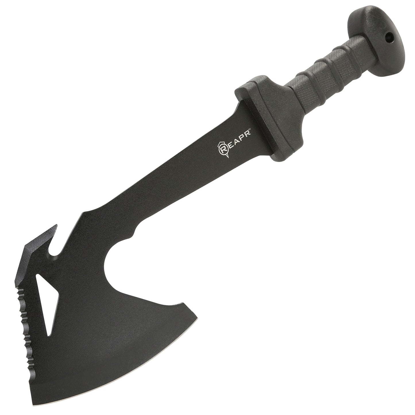 Defeat is not an option with the REAPR 11020 Meridius Battle Axe. When conditions in the wild get rough, this rugged multi tool will clear your way to safety. It’s 18 3/4” long with a 5 3/4” dual-headed blade (axe and ripper). www.moralepatches.com.au