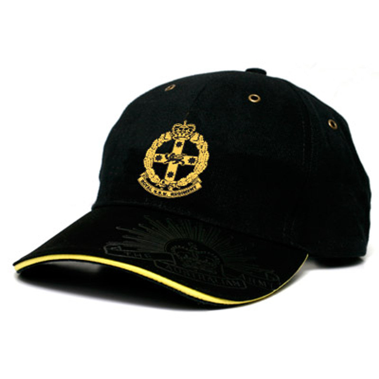 This Royal New South Wales Regiment (RNSWR) cap is a must-have for style and practicality - the heavy brushed cotton looks cool while the RNSWR crest is prominently embroidered on the front, and the iconic Rising Sun badge embossed on the peak and engraved on the strap buckle complete the look!  www.moralepatches.com.au