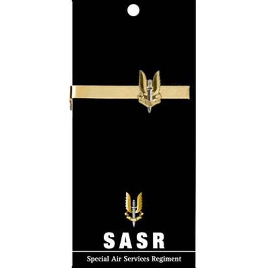 Add a touch of elegance to your look with the Special Air Service Regiment (SASR) 20mm enamel tie bar! Crafted with gold-plated material, this gorgeous tie bar is perfect for any work or formal occasion. www.moralepatches.com.au