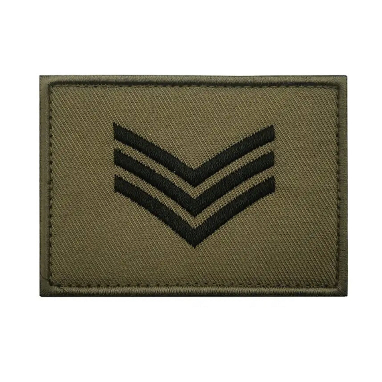 Sergeant Embroidery Velcro Backed Morale Patch Khaki – Morale Patches ...