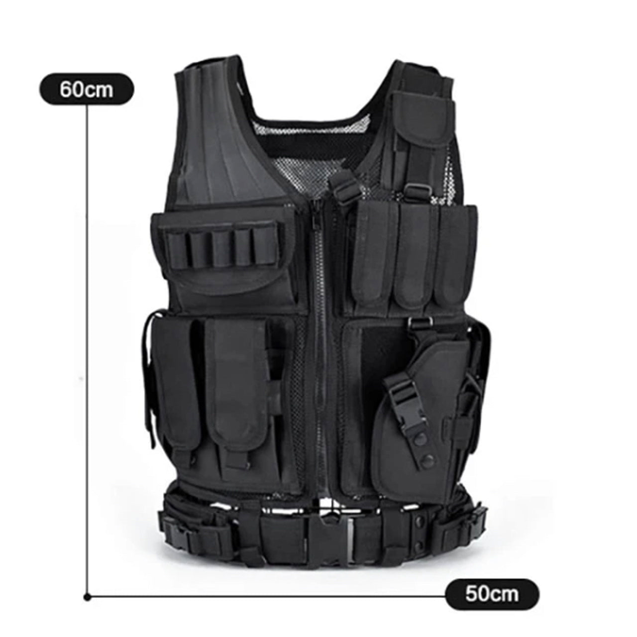 Crafted with high-density 600D polyester, strong zippers, and breathable mesh, this adjustable outdoor tactical vest is designed to be both comfortable and durable. www.moralepatches.com.au