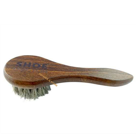 " 100% Premium Horsehair Silver/grey colour " No-Bleed, 100% Tail Hair Bristles " Handle dimensions: 170 mm x 53 mm x 12 mm " Wooden handle " High-density pinning. " Varnished Handle " www.moralepatches.com.au