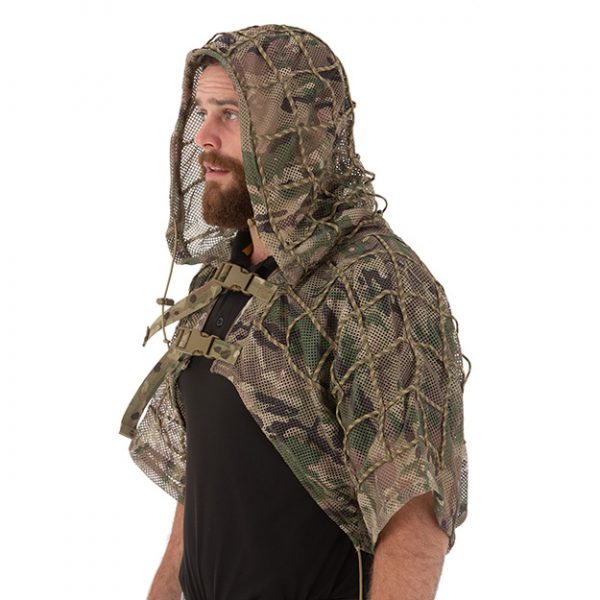 With a built-in hood and a spacious 550 cord grid, the Tactical Ghillie Suit - Short offers the perfect platform for adding natural camouflage. Designed to conceal the head and upper body, this suit pairs seamlessly with chest rigs and duty gear. Made from a lightweight mesh material, it allows for maximum ventilation and minimal weight. Experience the ultimate in tactical concealment with the Tactical Ghillie Suit - Short. www.moralepatches.com.au