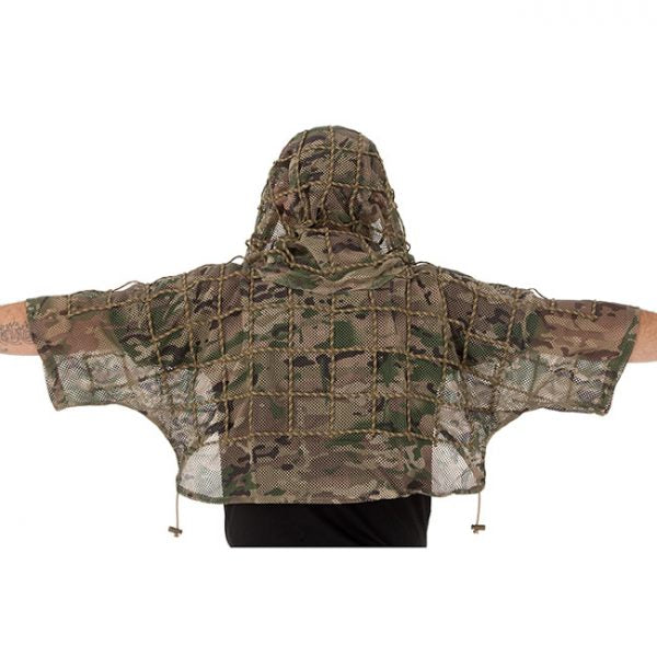 With a built-in hood and a spacious 550 cord grid, the Tactical Ghillie Suit - Short offers the perfect platform for adding natural camouflage. Designed to conceal the head and upper body, this suit pairs seamlessly with chest rigs and duty gear. Made from a lightweight mesh material, it allows for maximum ventilation and minimal weight. Experience the ultimate in tactical concealment with the Tactical Ghillie Suit - Short. www.moralepatches.com.au