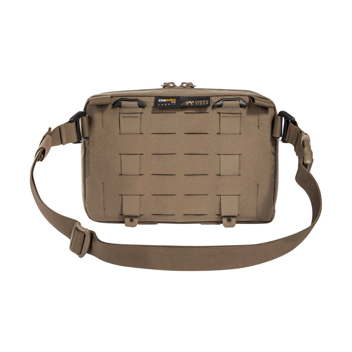 Tactical equipment bag with removable waist belt. The bag has a removable MOLLE reverse system for attachment to plate carriers and backpacks. www.moralepatches.com.au