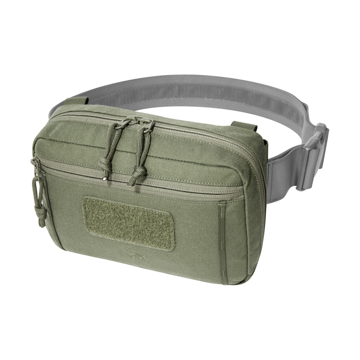 The bag has a removable MOLLE reverse system for attachment to plate carriers and backpacks. In addition, it can be hooked with loops to the TT Survival Pack or other MOLLE surfaces with appropriate buckles. There is also a pass-through for a 50mm belt loop. Inside are flat mesh pockets, elastic loops and a large MOLLE hook-and-loop surface. www.moralepatches.com.au