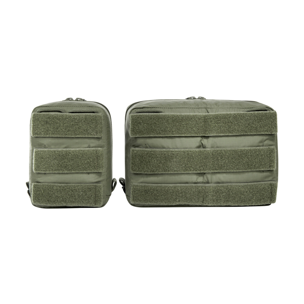 The pouches have a transparent lid made of mesh material and hook-and-loop strips on the back. They can be easily mounted on hook-and-loop surfaces or in the modular TT backpacks. www.moralepatches.com.au