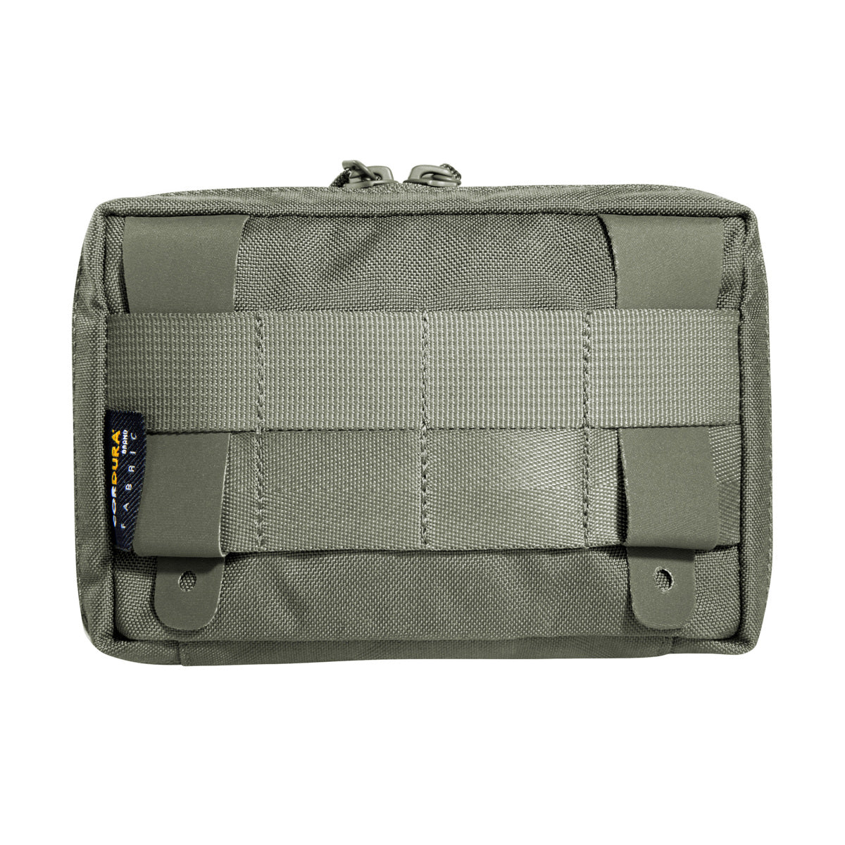 Accessory pouch with 10 x 15 x 4cm dimensions, a large opening and MOLLE reverse system. The inside features are a mesh pocket and elastic loops. www.moralepatches.com.au