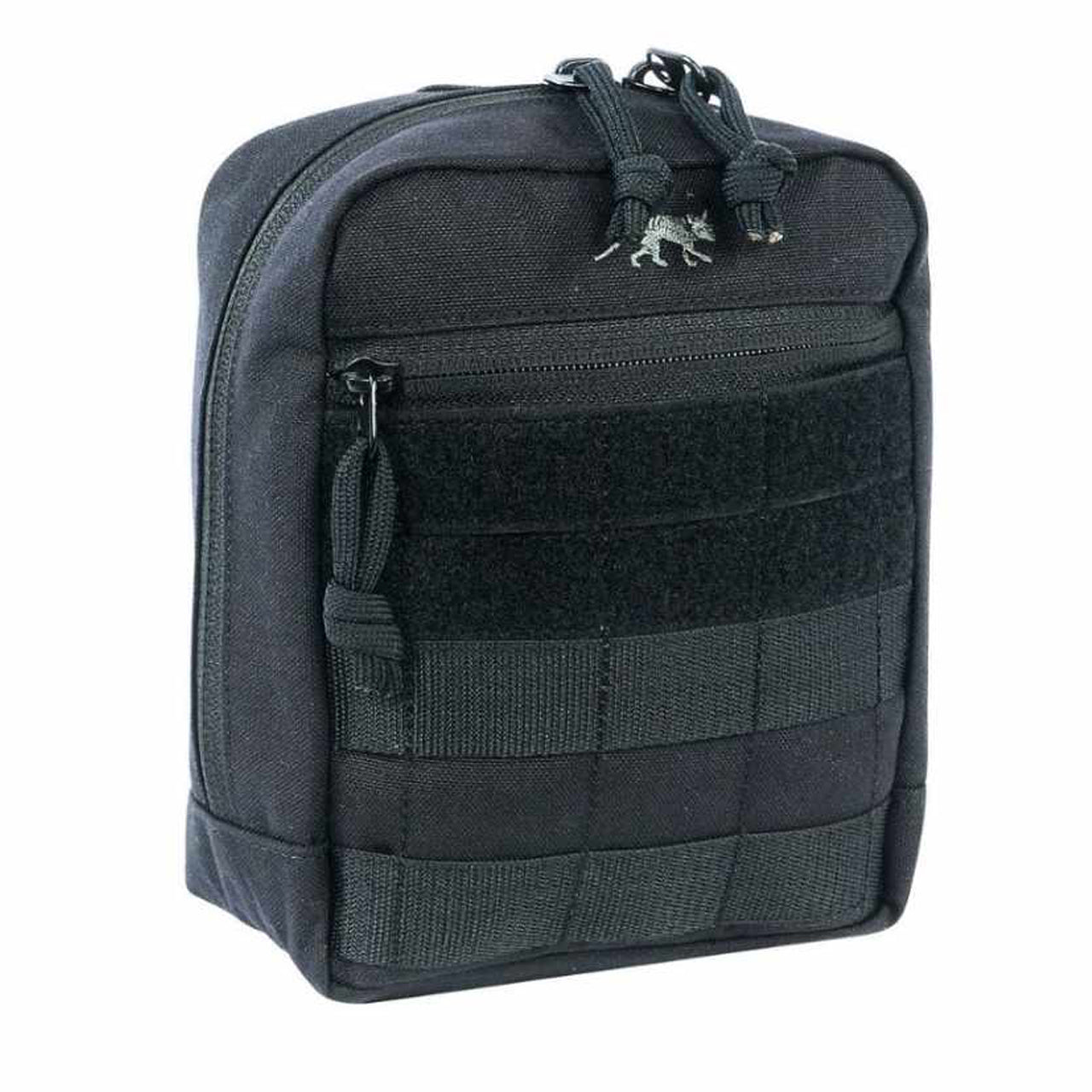 Elevate your tactical gear to a whole new level with the Tasmanian Tiger Tactical Pouch 6! Enjoy the convenience of the MOLLE snap button system, extra-wide zipped opening, and hook-and-loop strips for personalisation. www.moralepatches.com.au black front view