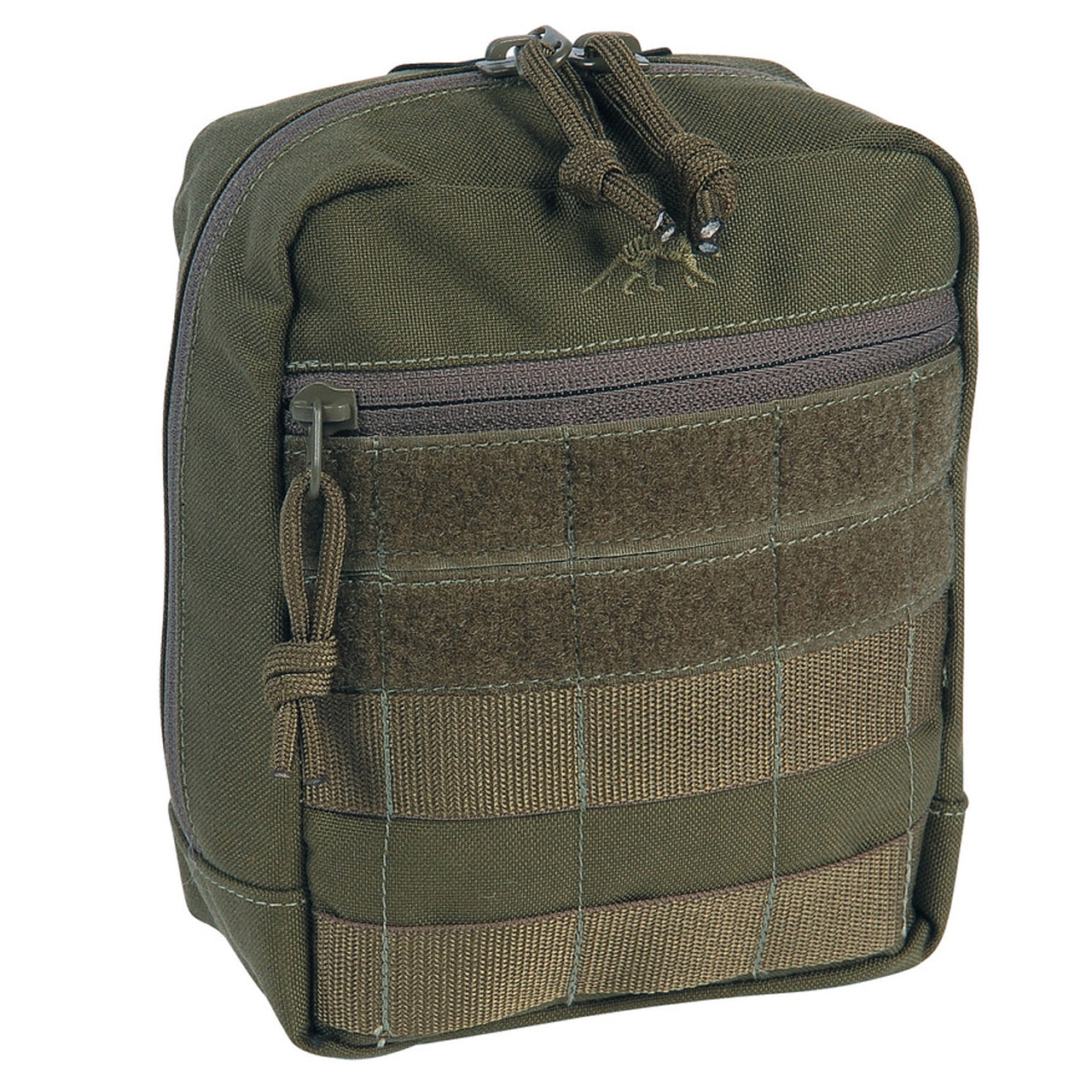 Elevate your tactical gear to a whole new level with the Tasmanian Tiger Tactical Pouch 6! Enjoy the convenience of the MOLLE snap button system, extra-wide zipped opening, and hook-and-loop strips for personalisation. www.moralepatches.com.au olive front view