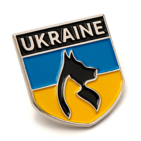 In conjunction with UPAW and Australian Animal Aid, this pin displaying the Ukraine colours and a dog and cat symbolises the plight of all the displaced animals in Ukraine. Be they pets, military working dogs, service animals, wildlife, or zoo animals we honour them. Part of the proceeds from the sale of the pin will be sent directly to UPAW which works to save Ukraine animals every day. www.moralepatches.com.au